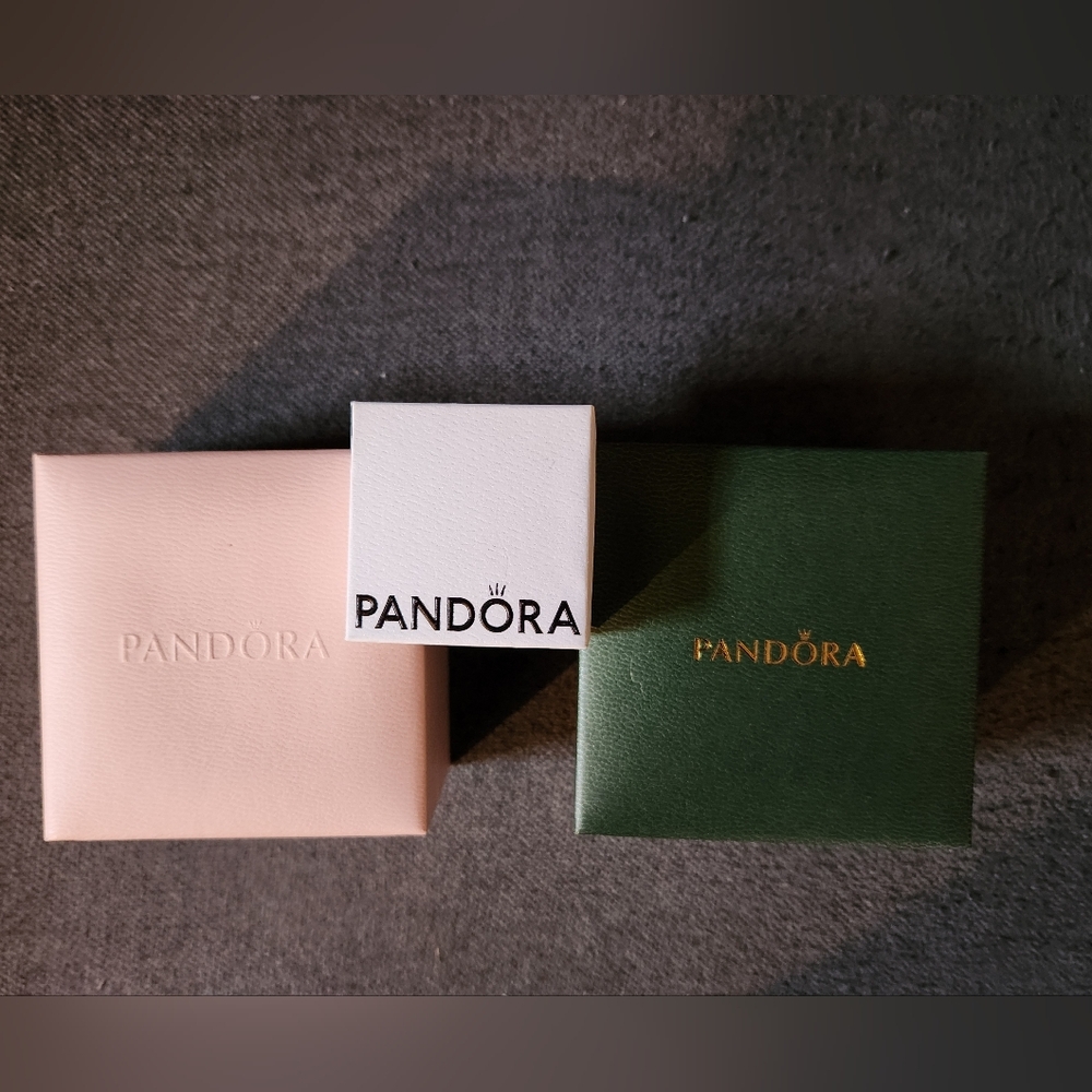 Pandora Jewelry Box Set - Pink, White, Green